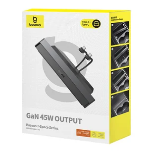 Hub Baseus T-Space z kablem USB-C do Lightning dla Tesla (czarny) - Huby USB - miniaturka - grafika 7