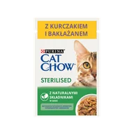 Mokra karma dla kotów - Purina Cat Chow CAT CHOW Sterilised Karma z kurczakiem i bakłażanem w sosie 85g 43524-uniw - miniaturka - grafika 1