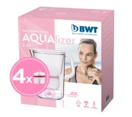 Dzbanki filtrujące - BWT AQUAlizer Baselight 2,6l 4 wkłady Biały - miniaturka - grafika 1