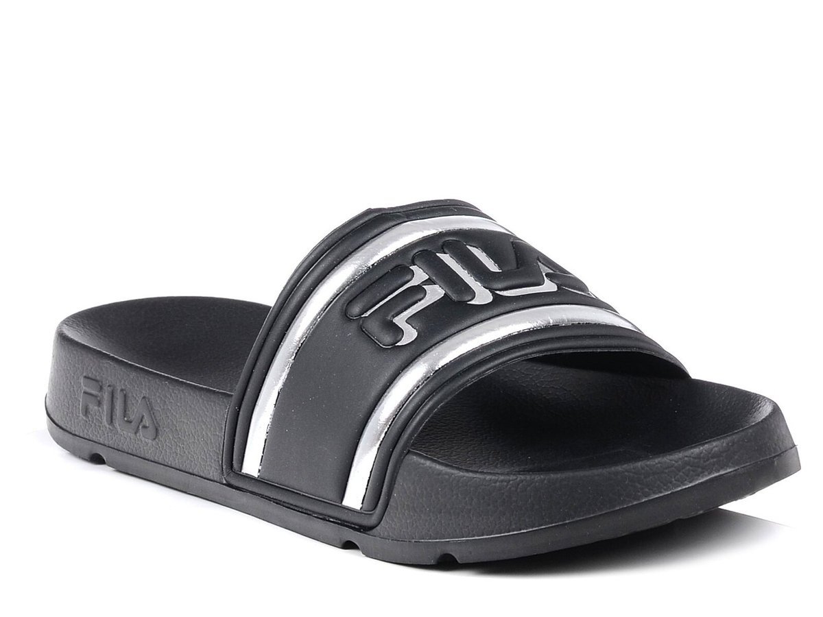 Klapki damskie basenowe piankowe czarne lekkie Fila Morro Bay-41