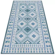 Dywany - Modny uniwersalny dywan winylowy Niebieskie romby 80x120 cm - miniaturka - grafika 1