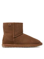 Buty dla dziewczynek - EMU Australia Śniegowce Wallaby Mini Teens T10103 Brązowy - miniaturka - grafika 1