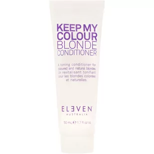 Eleven Australia, Keep Colour Blonde Conditioner, Pielęgnująca odżywka do włosów blond, rozjaśnianych, farbowanych, 50 ml - Odżywki do włosów Eleven Australia, Keep Colour Blonde Conditioner, Pielęgnująca odżywka do włosów blond, rozjaśnianych, farbowanych, 50 ml - Odżywki do włosów - miniaturka - grafika 1