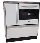 Kuchnie węglowe - Kuchnia węglowa, angielka z piekarnikiem 7-8kW na drewno, bez płaszcza wodnego (kolor: biały) 50082750 - miniaturka - grafika 1