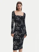 Sukienki - Desigual Sukienka codzienna 25SWVK05 Czarny Slim Fit - miniaturka - grafika 1