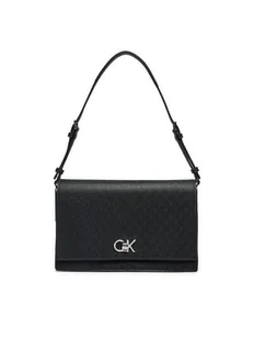 Calvin Klein Torebka Ck Elongated Shoulder Bag_Mono K60K613139 Czarny - Torebki damskie - miniaturka - grafika 1