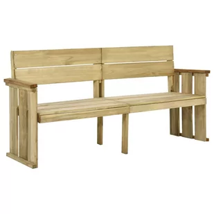 vidaXL Ławka ogrodowa, 172 cm, impregnowane drewno sosnowe - Ławki ogrodowe - miniaturka - grafika 1