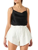 Spodenki damskie - Pinko Calma Shorts Bull Spodenki damskie, Z04_biały Brill, 50 - miniaturka - grafika 1