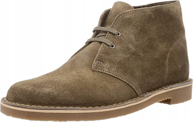 CLARKS ZAMSZOWE TRZEWIKI MĘSKIE BRĄZOWE Z PODESZWĄ BEŻOWĄ 41,5 16IA