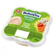 Dania dla dzieci - BoboVita Obiadek Malucha Makaron gwiazdki z szynką i pieczarkami 230 g - miniaturka - grafika 1