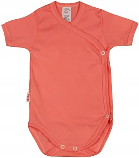 Body KOPERTOWE K/R 100% Bawełna Słodki RÓŻ r 74 KLEKLE - Body dla niemowląt - miniaturka - grafika 1