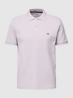 Koszulki męskie - Koszulka polo z bawełny model ‘SLHDANTE’ - grafika 1