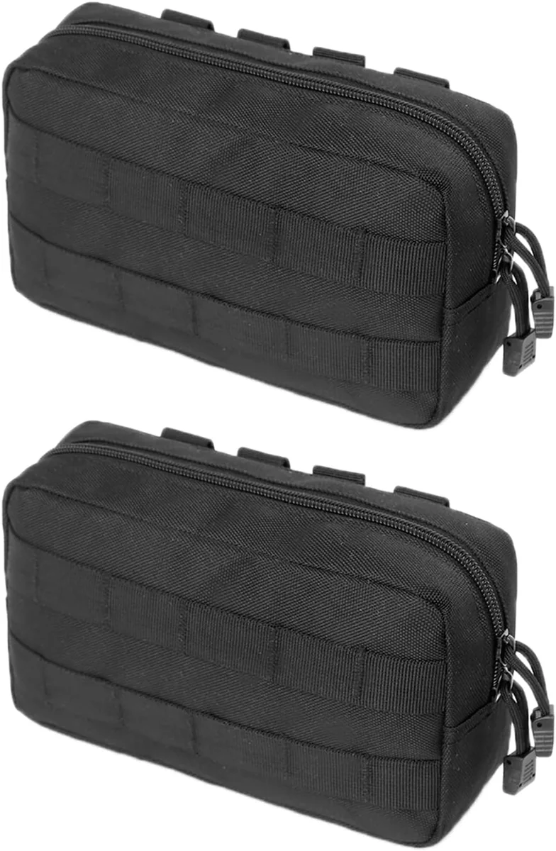 Torba na telefon Molle taktyczna na pasek 2 szt. czarna EDC