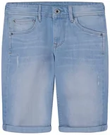 Spodenki damskie - Pepe Jeans Chłopięce szorty z gotówką, Niebieski (Denim-pe6), 16 lat - miniaturka - grafika 1