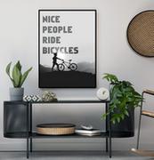 Plakaty - Fox Art Studio, Plakat, Nice People Ride Bicycles, wymiary 29,7x42 cm - miniaturka - grafika 1