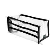 Kosmetyczki, organizery i kuferki - Kosmetyczka Elan Maxi transparentna - miniaturka - grafika 1