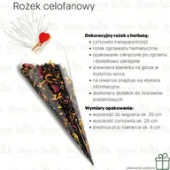 Herbata - Wiśnie w rumie czarna (Pakowanie ozdobne, Rożek celofanowy 35 g) - miniaturka - grafika 1