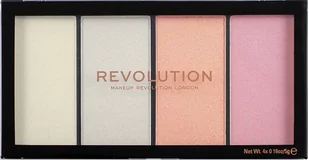 Makeup Revolution Re-Loaded paleta rozjaśniaczy odcień Lustre Lights Cool 4 x 5 g - Cienie do powiek - miniaturka - grafika 1