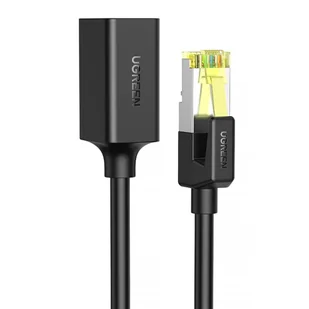 Ugreen przedłużacz kabel internetowy Ethernet RJ45 Cat 7 10000 Mbps / 10 Gbps 1 m czarny (NW148) - Kable USB - miniaturka - grafika 2