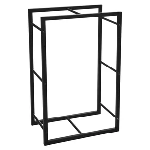 ProGarden Stojak na drewno, prostokątny, 45x28x70 cm, czarny - Wózki magazynowe - miniaturka - grafika 1