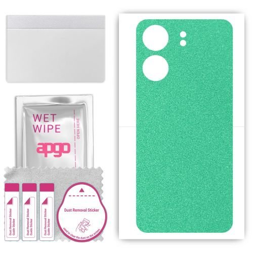 folia naklejka skórka strukturalna na TYŁ do Xiaomi Poco C65 - Seledynowy Pastel Matowy - apgo SKINS