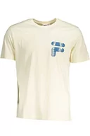 Koszulki męskie - FILA Męski T-shirt BOBITZ Regular Graphic Antique White, XS, Antique White, XS - miniaturka - grafika 1
