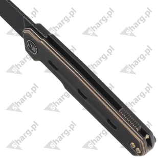 Nóż składany WE Knife Navo Bronze / Black Titanium, Black Stonewashed CPM 20CV by Ostap Hel (WE22026-3) - Noże - miniaturka - grafika 5
