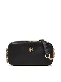 Torebki damskie - Tommy Hilfiger Torebka Th Timeless Camera Bag AW0AW13981 Czarny - grafika 1