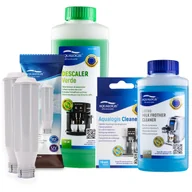 Akcesoria i części do ekspresów do kawy - Zestaw Krups - Filtr AL-TES46 2szt, Odkamieniacz Aqualogis Verde 500ml, Płyn Czyszczący System Mleczny Aqualogis Latteo 250ml, Cleaneo 10 szt. - miniaturka - grafika 1