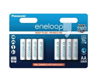 Panasonic Eneloop R6/AA/R6 1900mAh, 8 szt., Blister BK-3MCCE-8BE - Baterie i akcesoria - miniaturka - grafika 3