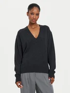 Swetry damskie - Kontatto Sweter 3M0177 Szary Regular Fit - miniaturka - grafika 1