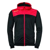 Kurtki męskie - Kempa Emotion 2.0 męska kurtka z kapturem, czarna/czerwona/żółta, 4XL - miniaturka - grafika 1