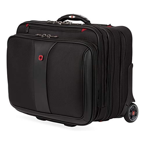 Wenger Patriot Ii 2-częściowa torba na laptopa 15,6 cala na kółkach, Czarny, Rozmiar Uniwersalny