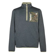 Moda i Uroda OUTLET - Hurley Chłopięca H2-dri Solar 1/4 Zip Hoodie bluza z kapturem - miniaturka - grafika 1