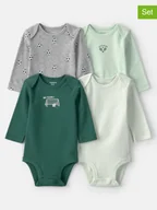 Body dla niemowląt - carter's Body (4 szt.) w kolorze szaro-zielonym - miniaturka - grafika 1