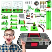 Zabawki interaktywne dla dzieci - LABORATORIUM ELEKTRYCZNE ZESTAW EDUKACYJNY MAŁY ELEKTRONIK DLA DZIECI - miniaturka - grafika 1