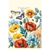 Szkolne artykuły papiernicze - Notatnik 105x165/64K linia kwiaty i motyle FRESH - miniaturka - grafika 1