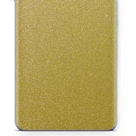 Folie ochronne do telefonów - Folia naklejka skórka strukturalna na TYŁ do Apple iPhone 4 - Brokat Złoty - apgo SKINS - miniaturka - grafika 1