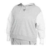 Bluzy damskie - BLUZA NIKE SZARA KOSZULOWE RĘKAWY DJ6684-063 1X - miniaturka - grafika 1
