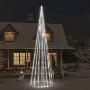Lumarko Choinka do montażu na maszcie, 1134 zimnych białych LED, 800 cm! - Oświetlenie świąteczne - miniaturka - grafika 1