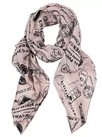 Apaszki i szaliki damskie - collezione alessandro Szalik paszport Made in Italy, z dodatkiem jedwabiu 150 cm x 80 cm, Rosa, jeden rozmiar - miniaturka - grafika 1