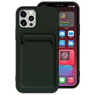 König Design Etui kompatybilne z Apple iPhone 13 Pro plastikowe miękkie etui na telefon - Etui na telefon ciemnozielone - Etui i futerały do telefonów - miniaturka - grafika 1