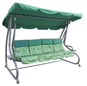 Huśtawki - rozkładana HUŚTAWKA LEŻANKA - zielona - miniaturka - grafika 1