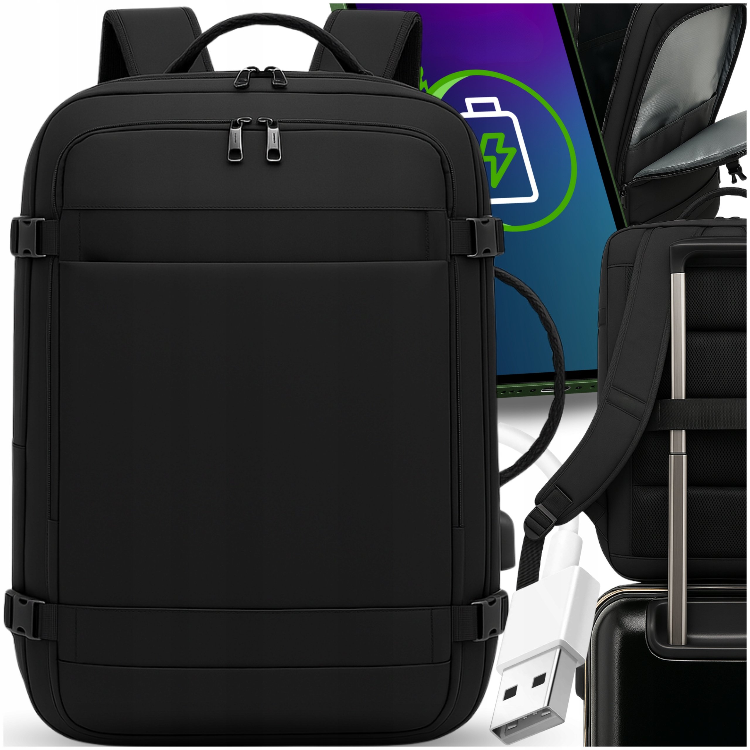 Plecak Do Samolotu Bagaż Podręczny Podróżny Ryanair Wizzair 40x20x25 cm