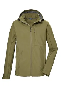 killtec Męska kurtka softshellowa/kurtka outdoorowa z kapturem KOS 103 MN SFTSHLL JCKT, zielony mech, S, 42814-000 - Kurtki męskie - miniaturka - grafika 1