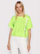 Koszulki sportowe damskie - DKNY Sport T-Shirt DP1T8459 Zielony Relaxed Fit - miniaturka - grafika 1