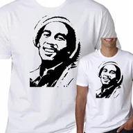 Koszulki męskie - T-Shirt Koszulka Bob Marley Rasta Reggae L 0813 - miniaturka - grafika 1