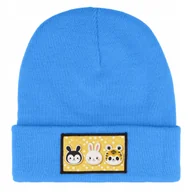 Czapki damskie - CZAPKA BEANIE ZIMOWA CIEPŁA NIEBIESKA DLA DZIECI Z MOTYWEM BOB RÓŻNE WZORÓW - miniaturka - grafika 1