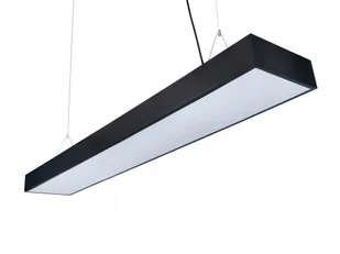 Lampa Sufitowa Wisząca Led 50W Czarna Neutralny 4500K - Lampy sufitowe - miniaturka - grafika 1