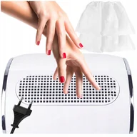Pozostałe urządzenia kosmetyczne - Pochłaniacz Pyłu Manicure 3 Wiatraki Zestaw 2Worki - miniaturka - grafika 1